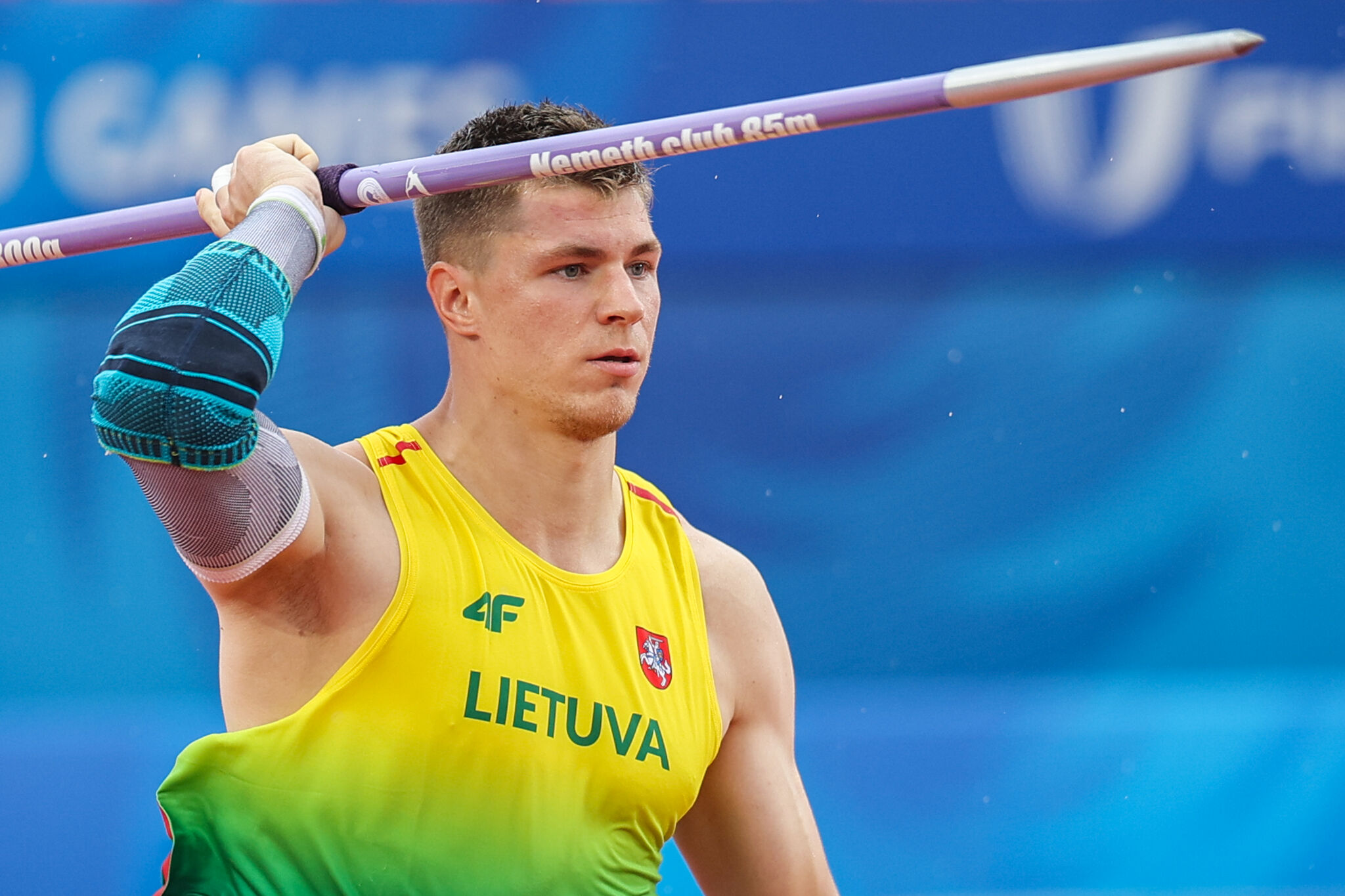 Edis Matusevicius of Team Lithuania is in competition.